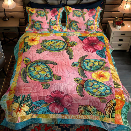 Turtle Tranquility 3-Piece Quilted Bedding Set NCU0TL753