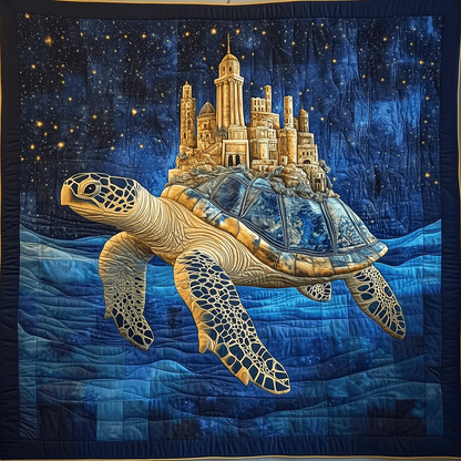 Turtle Tranquility Quilted Blanket NCU0TH1798