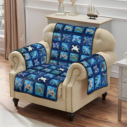 Turtle Tranquility Quilted Sofa Cover NCU0PT1165