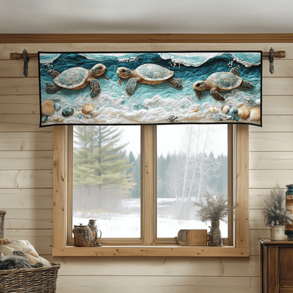 Turtle Tranquility Quilted Valance NCU0DV3514