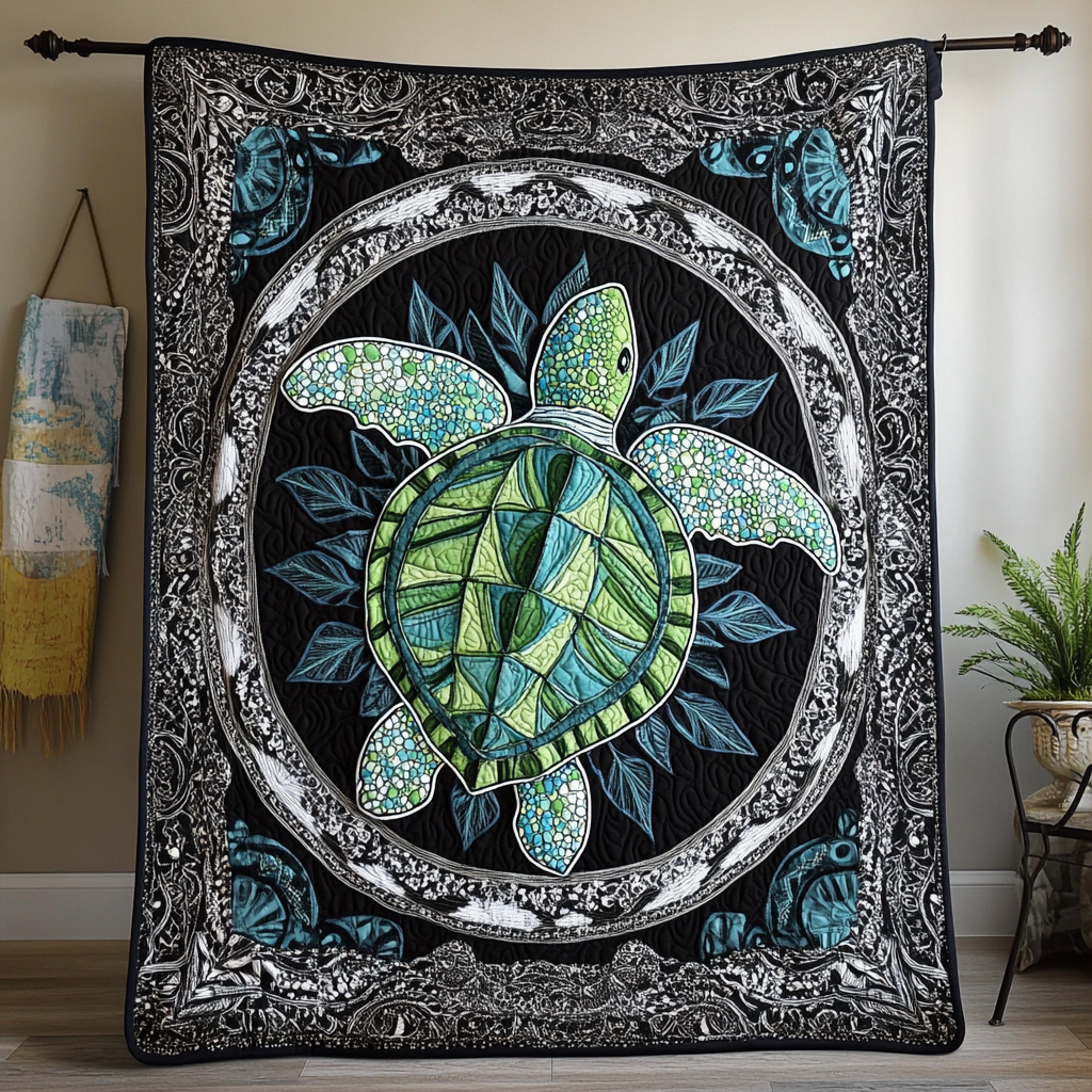Turtle Waves Quilted Blanket NCU0DK8775
