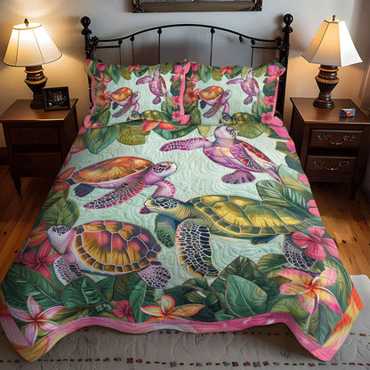 Turtle Whisper 3-Piece Quilted Bedding Set NCU0TL768