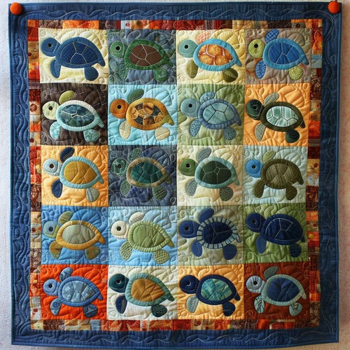 Turtley Cozy Quilted Blanket NCU0TH659