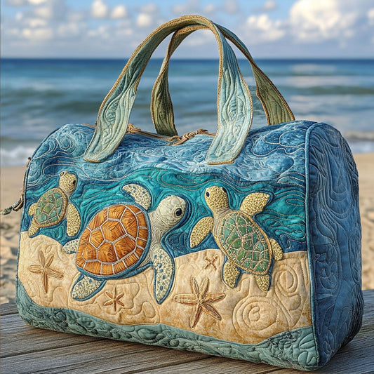 Turtly Cute Quilted Duffle Bag NCU0PT8969