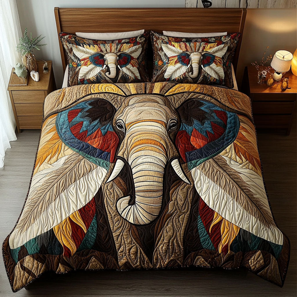 Tusk of the Wind 3-Piece Quilted Bedding Set NCU0PT7278