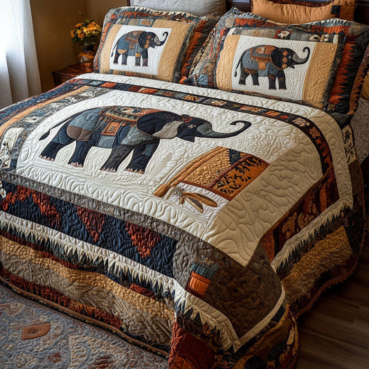 Tusked Warrior 3-Piece Quilted Bedding Set NCU0PT7279