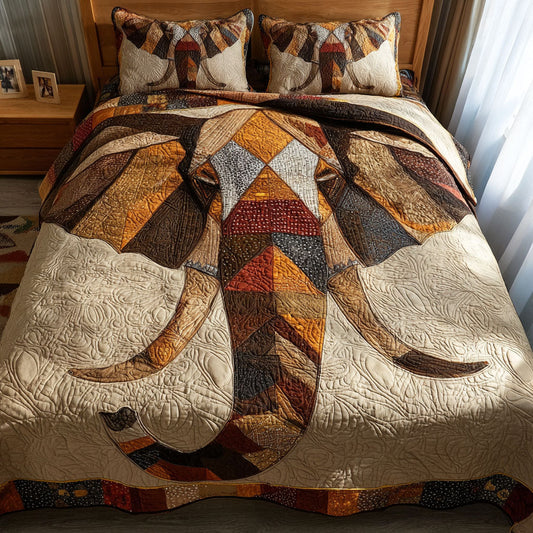 Tusks Tales 3-Piece Quilted Bedding Set NCU0DK12043
