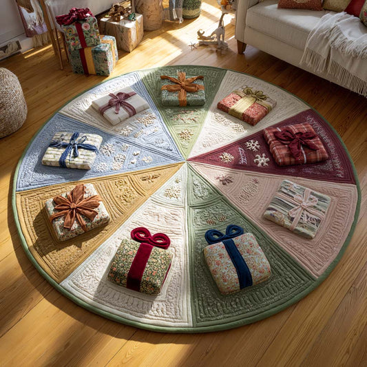 Twelve Gifts Quilted Round Mat NCU0XD586