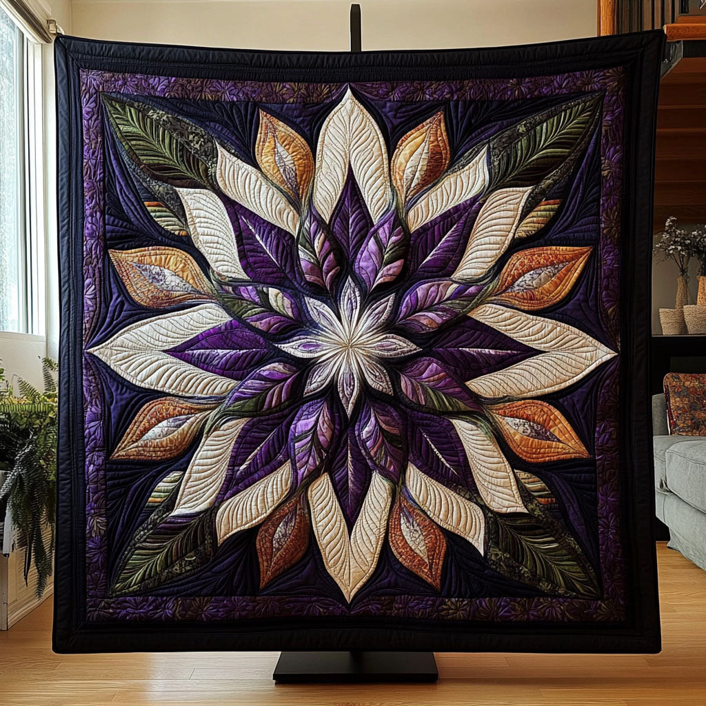 Twilight Bloom Quilted Blanket NCU0PT3673