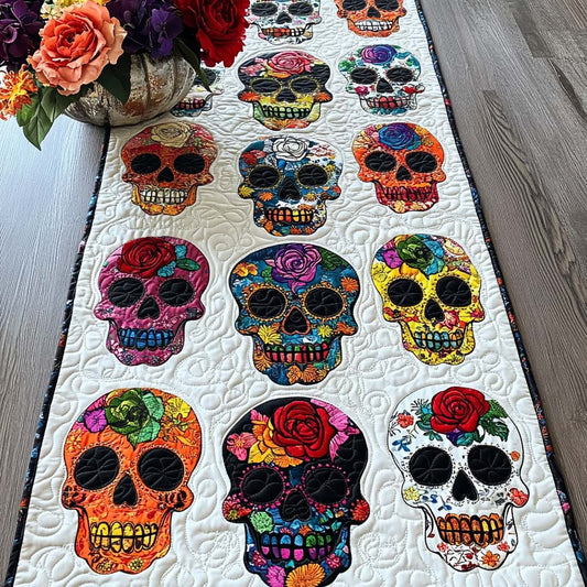 Twilight Bones Quilted Table Runner NCU0NT7967