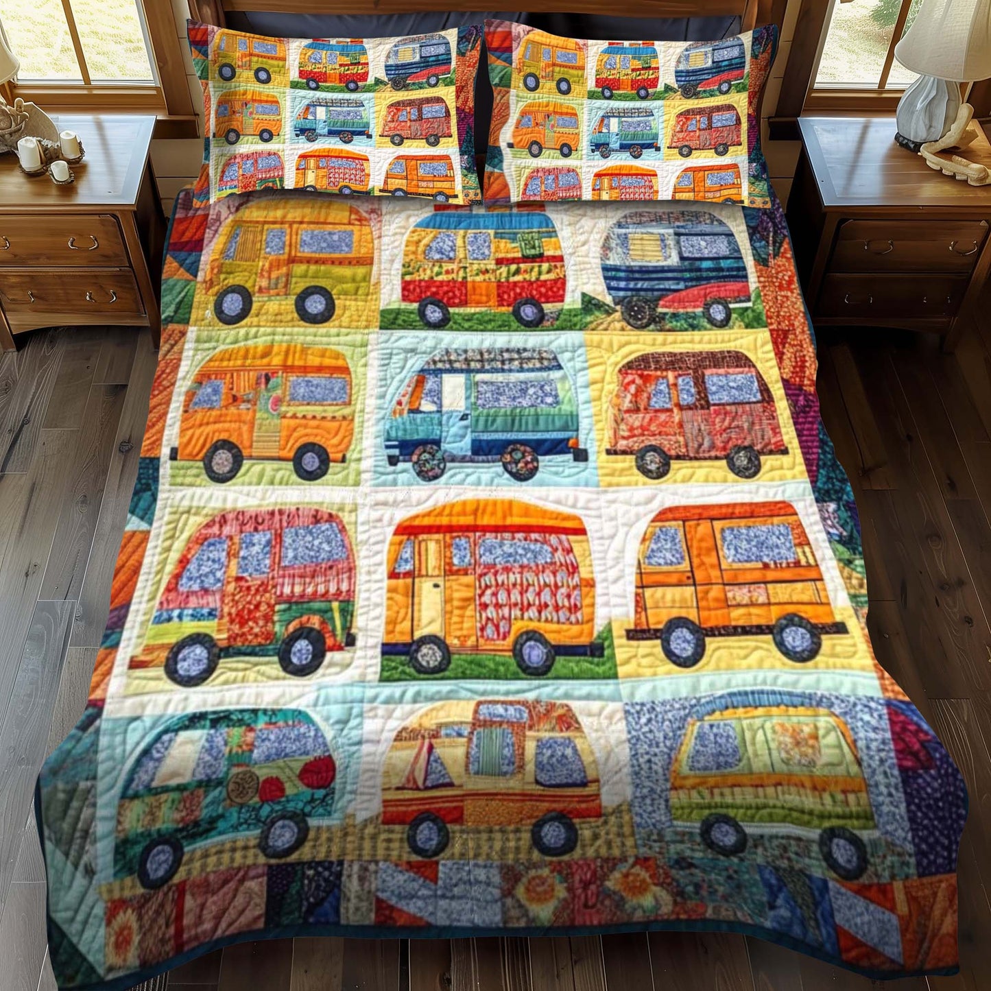 Twilight Camp 3-Piece Quilted Bedding Set NCU0NT674