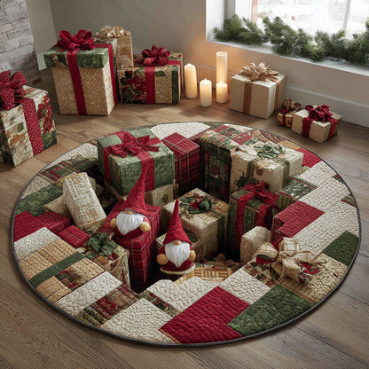 Twilight Christmas Hollow Quilted Round Mat NCU0DV8614