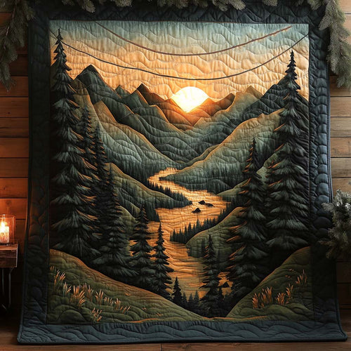 Twilight Descent Quilted Blanket NCU0XD507