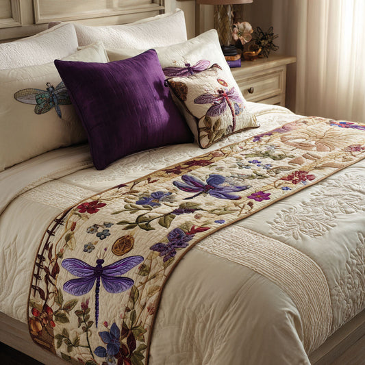 Twilight Dragonfly Quilted Bed Runner NCU0PT8851