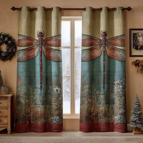 Twilight Dragonfly Quilted Curtains NCU0DV8707