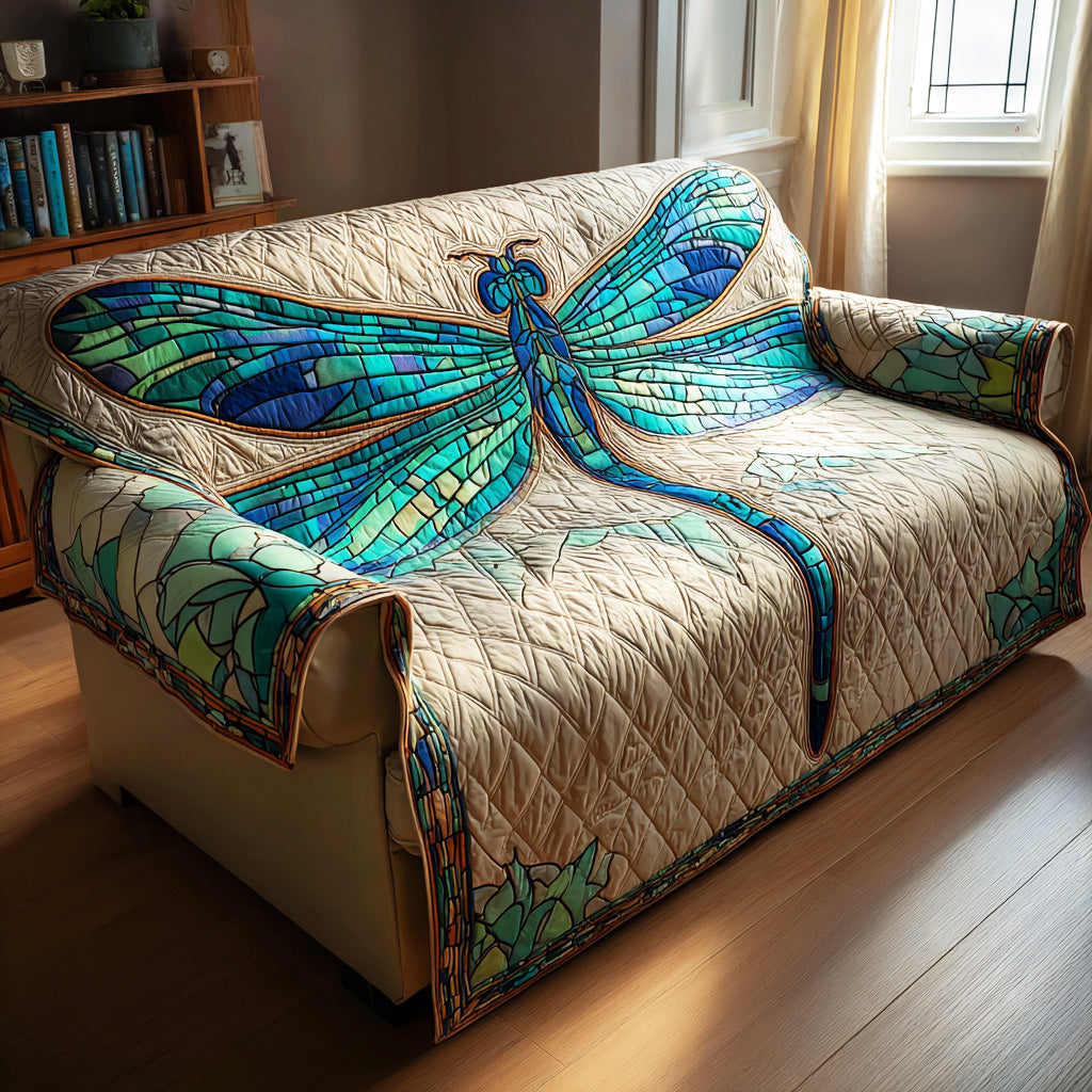 Twilight Dragonfly Quilted Sofa Cover NCU0TD1564