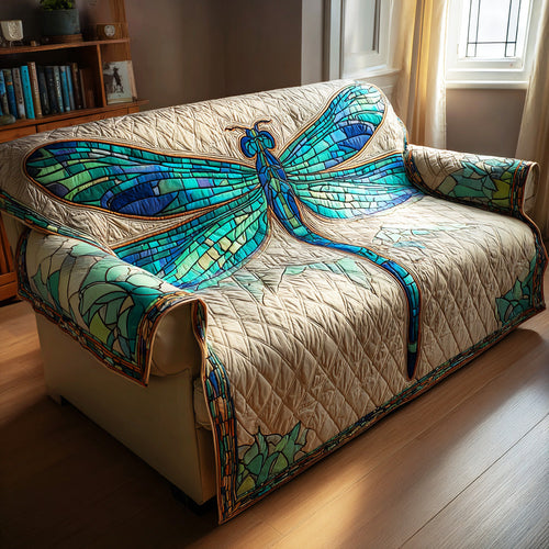 Twilight Dragonfly Quilted Sofa Cover NCU0TD1564
