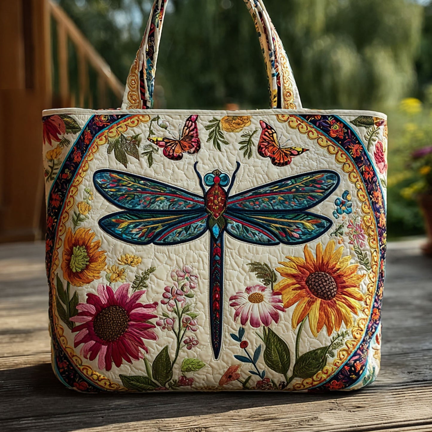 Twilight Drift Quilted Tote Bag NCU0PT8437