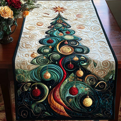 Twilight Evergreen Quilted Table Runner NCU0NT1905