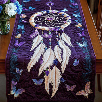 Twilight Feathers Quilted Table Runner NCU0NT3755