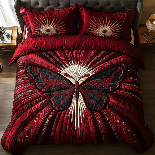 Twilight Flight 3-Piece Quilted Bedding Set NCU0VH2169