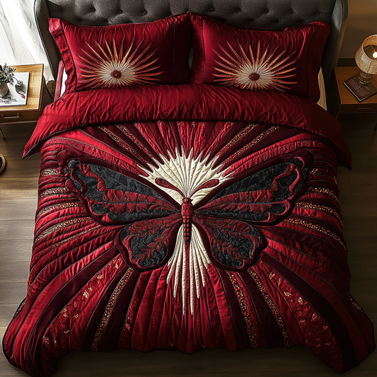 Twilight Flight 3-Piece Quilted Bedding Set NCU0VH2169