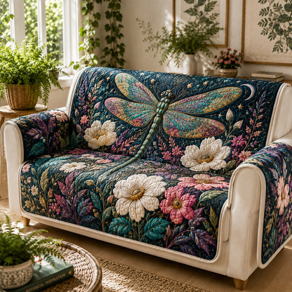 Twilight Flora Glider Quilted Sofa Cover NCU0VL3822