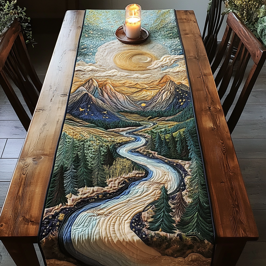 Twilight Flow Quilted Table Runner NCU0VH2651