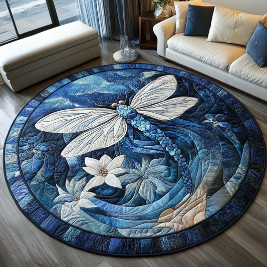 Twilight Flutter Quilted Round Mat NCU0PT3893
