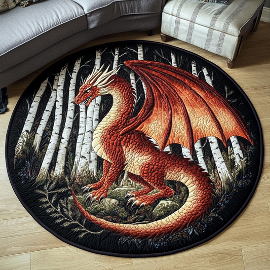 Twilight Fury Quilted Round Mat NCU0DV3102