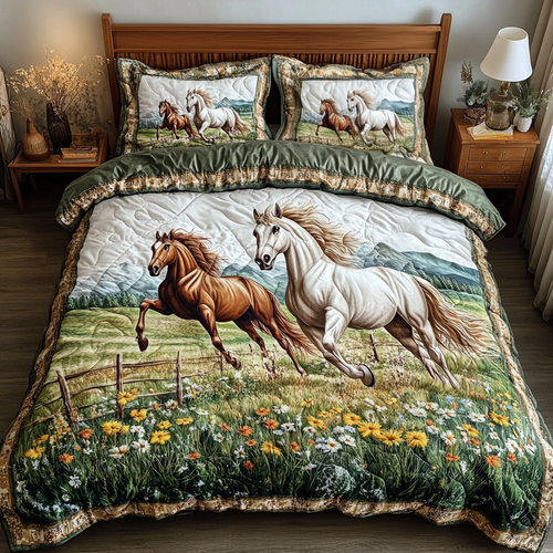 Twilight Gallop 3-Piece Quilted Bedding Set NCU0DK3792