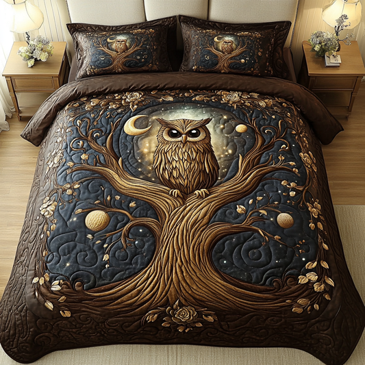 Twilight Gaze 3-Piece Quilted Bedding Set NCU0VH1459