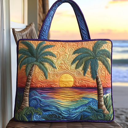 Twilight Glow Quilted Tote Bag NCU0VL2677