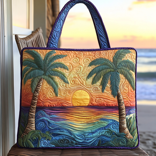 Twilight Glow Quilted Tote Bag NCU0VL2677
