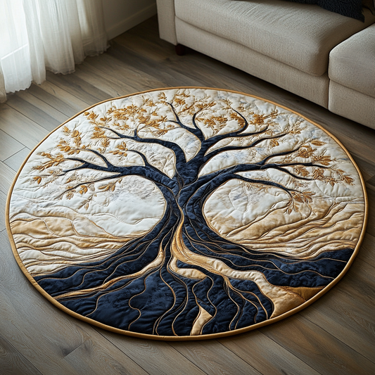 Twilight Grove Quilted Round Mat NCU0DV3676
