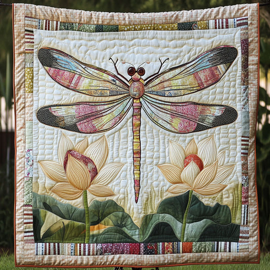 Twilight Lotus Quilted Blanket NCU0NT4570