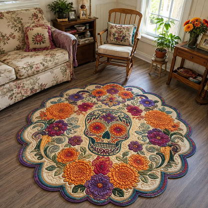 Twilight Marigold Magic Custom Shape Area Rug NCU0PT12044