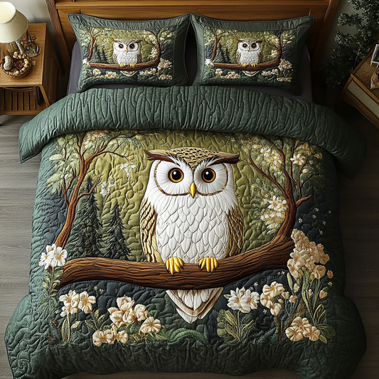 Twilight Nest 3-Piece Quilted Bedding Set NCU0VH2530
