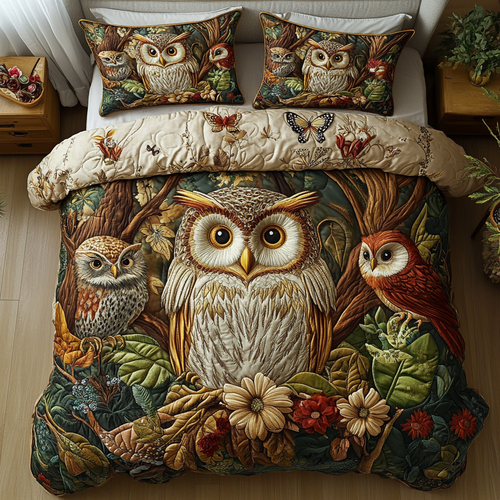 Twilight Nest 3-Piece Quilted Bedding Set NCU0VH3790