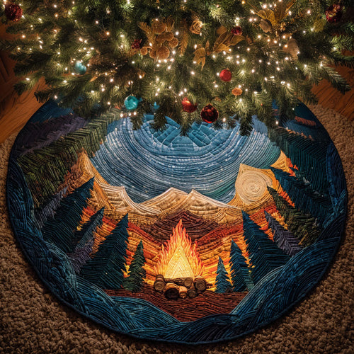 Twilight Peaks Christmas Quilted Tree Skirt NCU0TV1338