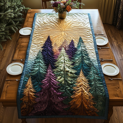Twilight Pines Quilted Table Runner NCU0DV5286