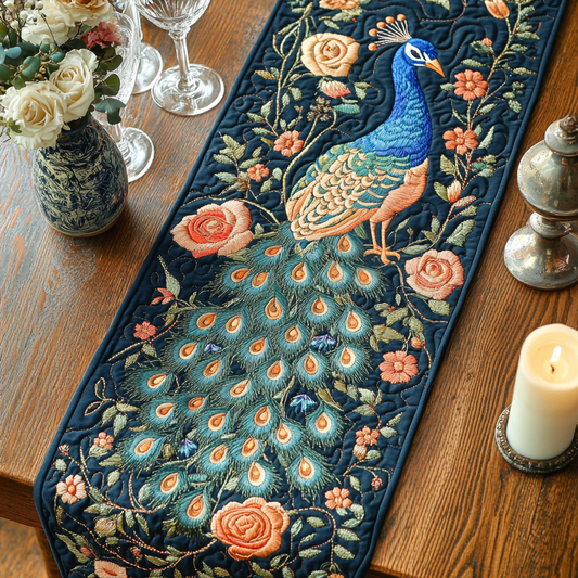 Twilight Plumage Quilted Table Runner NCU0VH4837