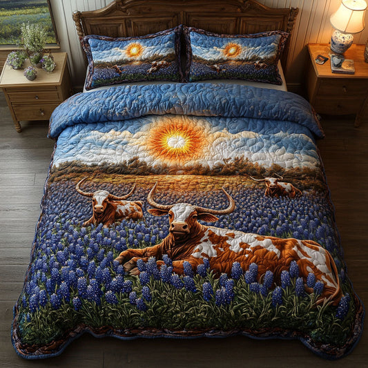 Twilight Range 3-Piece Quilted Bedding Set NCU0NT5875