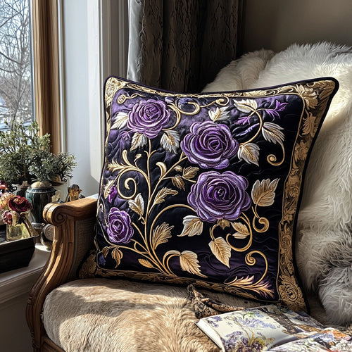 Twilight Rose Quilted Pillow Case NCU0DV6490