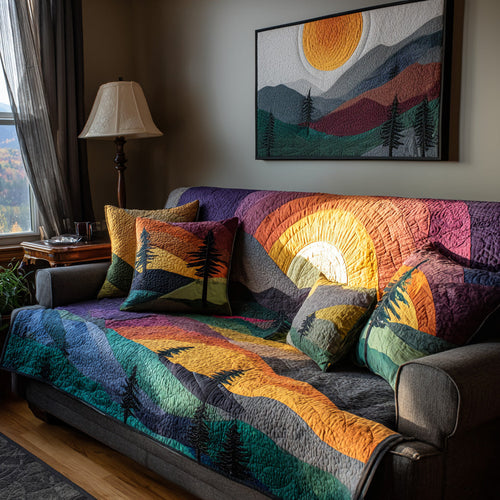 Twilight Sun Peaks Quilted Sofa Cover NCU0VL3009