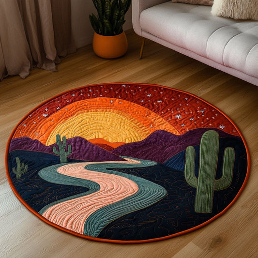 Twilight Trail Quilted Round Mat NCU0NT4440