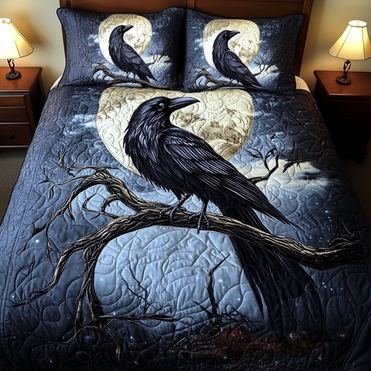 Twilight Tree 3-Piece Quilted Bedding Set NCU0VH2061