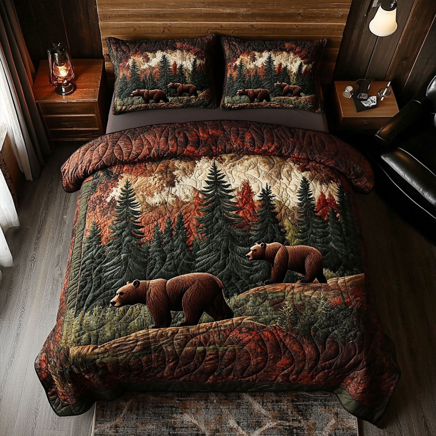Twilight Trek 3-Piece Quilted Bedding Set NCU0PT8400