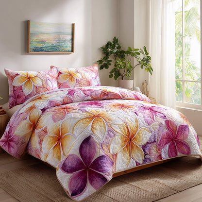 Twilight Tropic 3-Piece Quilted Bedding Set NCU0VL3565