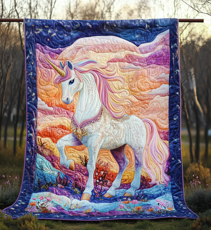 Twilight Unicorn Quilted Blanket NCU0DV869